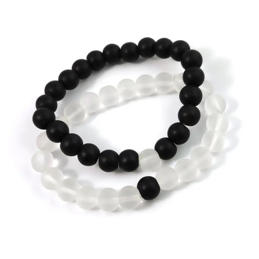 See full amazon price history chart for MEENAZ Bracelet for Women Men boys Fashion White Black Beads Bracelets Couple Bracelets Strechable Adjustable Jewellery Birthday Gift Anniversary Wife Husband Stone Couples Combo Best Friend black 362 MEENAZ Bracelet for Women Men boys Fashion White Black Beads Bracelets Couple Bracelets Strechable Adjustable Jewellery Birthday Gift Anniversary Wife Husband Stone Couples Combo Best Friend black 362 (B0CHQM76S5) Amazon Price History, Amazon Price Tracker