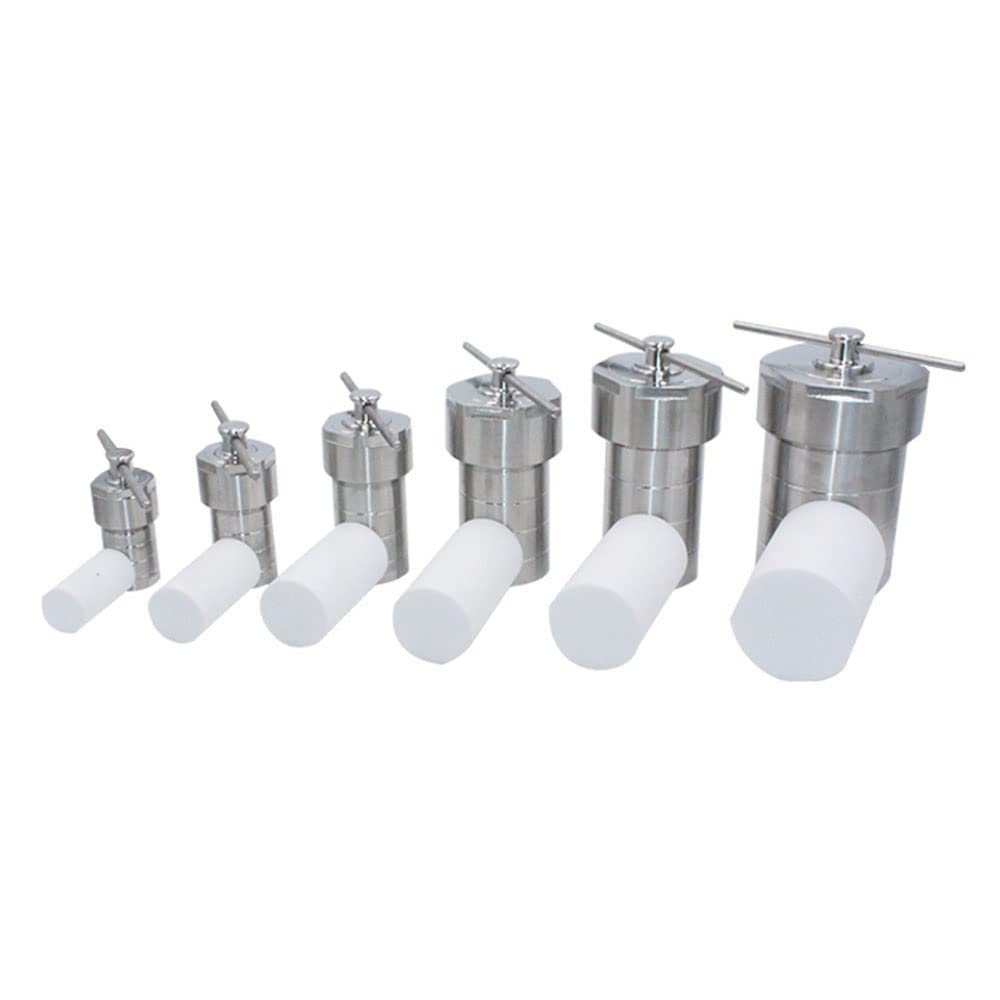 Réacteur Autoclave, avec Chambre De Synthèse Hydrothermale en PTFE 20 ML/ 25 ML/ 50 ML/ 100 ML/ 150 ML/ 200 ML/ 250 ML/ 300 ML/ 500 ML (Size : 50ml)