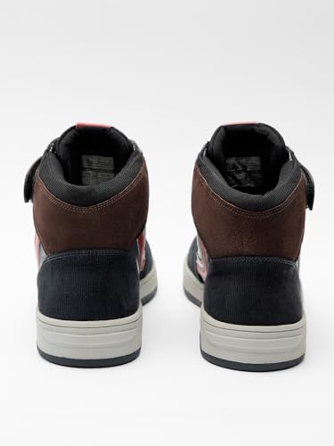 Image of The Souled Store Official Captain America: Super Soldier Men and Boys Lace Up High Top Sneakers