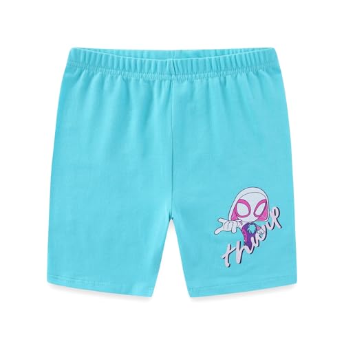 Image of Marvel Spider-Gwen Ghost Spider Girls Short Sleeve T-Shirt and Bike Shorts Set for Toddler to Big Kids