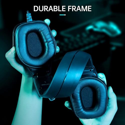 Tatybo USB Gaming Headset for PC, 7.1 Surround Sound Gaming Headphones with Noise Cancelling Microphone for PS4 PS5 - Thumbnail 7