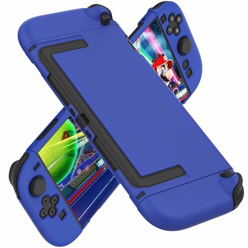 COMCOOL - COMCOOL Dockable Case for Nintendo Switch 2 2025 - [Military Grade Drop Protection] Slim Shockproof with Anti-Fingerprint Switch 2 Protective Cover - Blue