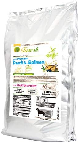 Alpha Dog Series All Natural Limited Ingredients "FURESH" Premium Dry Dog Food Kibble, Duck and Salmon Recipe, Complete Balanced Health,…