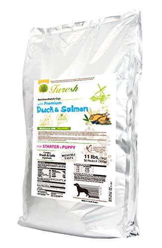 Alpha Dog Series Furesh Dry Dog Food With Premium Duck And Salmon, 50 Inner Bags, 11 Lbs. (Puppy)