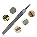 HERYBDCK 5 Styles Industrial Medium-Toothed Steel Files 6 Inch Flat/Round/Half Round/Triangle/Square for Metalworking Woodworking Steel Rasp File Flats