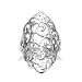 925 Sterling Silver 30 mm Cut-Out Long Floral Filigree Polish Finished Ring - Size 8