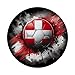 Produktbild Fußball Schweiz Flagge Magnet rund 2024 Fanartikel Sportlicher Ball Magnet Rot-Weiß Ideal Für Fußballbegeisterte und Sammler