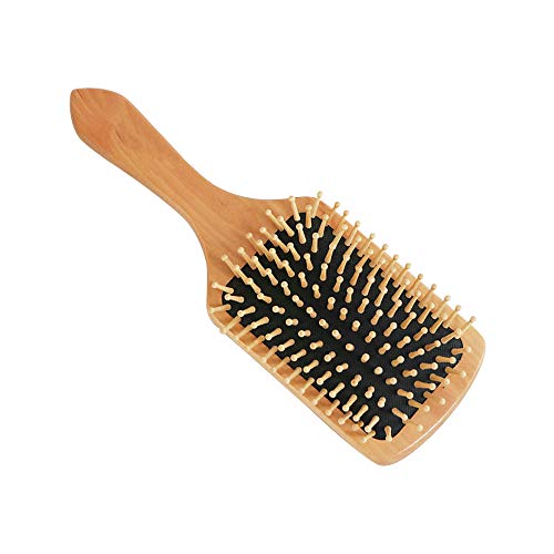 Hair Brush，Bamboo Paddle Detangler Brush, Detangling Adding Shine Brushes for Women Mens and Kids, Daily Use for Conditioning/Improve Hair Texture