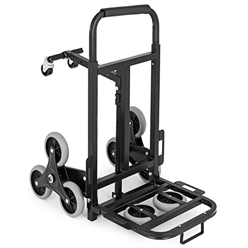 BestEquip Stair Climber Cart 330LB Heavy Duty Stair Climbing Cart 43.6Inch Adjustable Handle