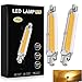 Pateacd R7s LED 10W 78Mm Dimmbar COB Light Bulb,R7S LED 10W Ersatz Für 150W Halogen Leuchtmittel, 800 LM LED Lights, 2700 K, 360 Degree Abstrahlwinkel Light Highlight Bulb - 2Er Pack,Natürliches weiß