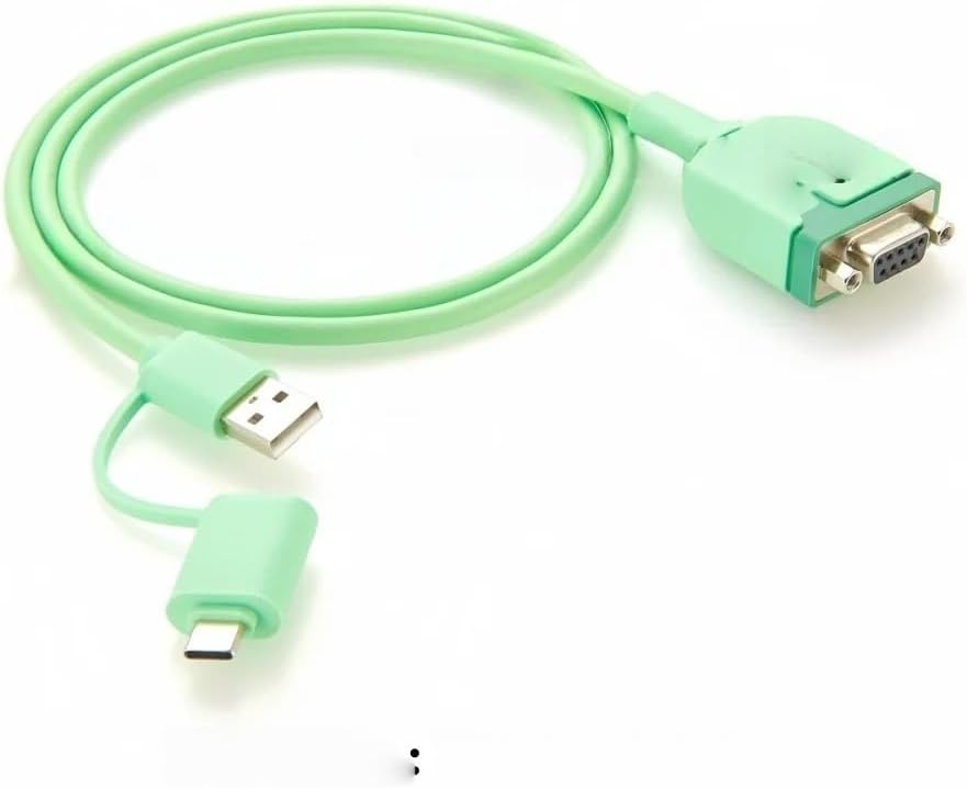 USB Type-A Type/C to RS232 Serial Adapter Cable with Chip, USB-A USB-C to RS232 DB9 Female Serial Port Converter Cable