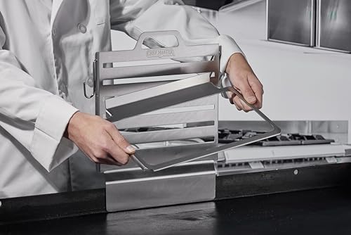 Chef Master Steam Pan Insert for Griddle Shelf Set – Fits 1/3, 1/6 & 1/9 Steam Pans - Keeps Your Ingredients in One Place - Grill Accessories For Restaurants, Diners & Food Trucks - Fits 90260 by Chef Master - Image 5
