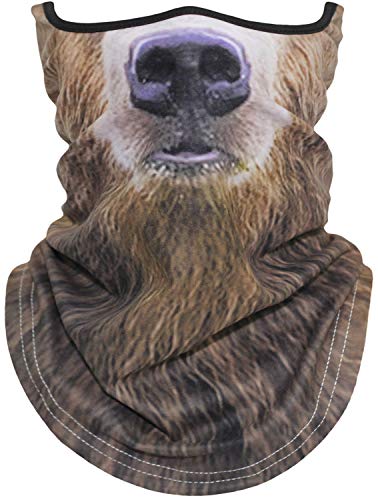 Shawingo Alleshaw 3D Animal Ski Neck Gaiter Balaclava Face Mask Anti-Uv Windproof Face Mask Scarf For Ski Halloween Motorcycle Cycling Hiking(45) #TOP2