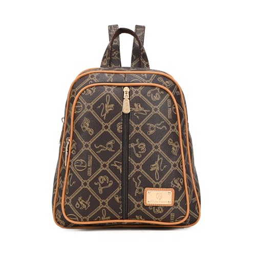 Image of MKP COLLECTION Women's Fashion Backpack Purse - Anti-Scratch Faux Leather Travel Bag with Multi-Pocket Organizer, Designer Pattern Top-Handle Satchel for Shopping and Daily Use