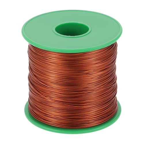Alambre magnético de cobre esmaltado de 1 libra y calibre 24 con aislamiento térmico a 180 C