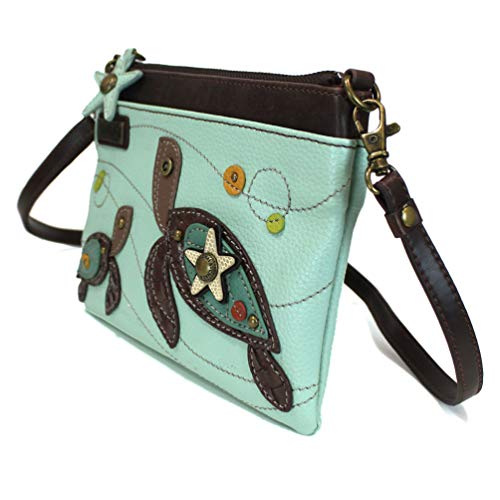 Chala Mini Crossbody Phone Purse with 2 Adjustable Straps (Mom & Baby Sea Turtle)3