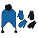 Disney Boys Mickey Mouse Winter Hat and 2 Pair Mitten or Gloves Set (Age 2-7), Size Age 2-4, Mickey Mouse Mitten Blue