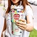 CRASHOT UV DTF Cup Wraps, 6 Sheet Teacher UV DTF Transfer Stickers for 40 oz Tumbler, Colorful Pencil, Rainbow, Appreciate Teacher Designs, School Personalized DIY Craft