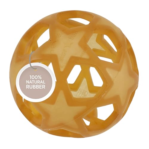 Image of HEVEA Upcycled Star Ball Made from 100% Upcycled Natural Rubber Plant Based, Plastic-Free, Eco-Friendly, BPA-Free & FDA Approved