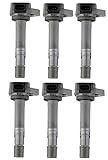 ENA Set of 6 Ignition Coil Pack Compatible with Honda Acura Saturn 2001 2002 2003 2004 2005 2006...