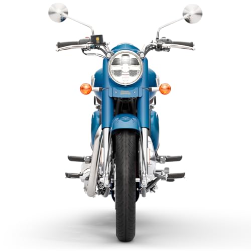 Image of Royal Enfield Classic 350 with Disc & Spoke Wheels Motorcycle (Jodhpur Blue) Booking for Ex-Showroom Price
