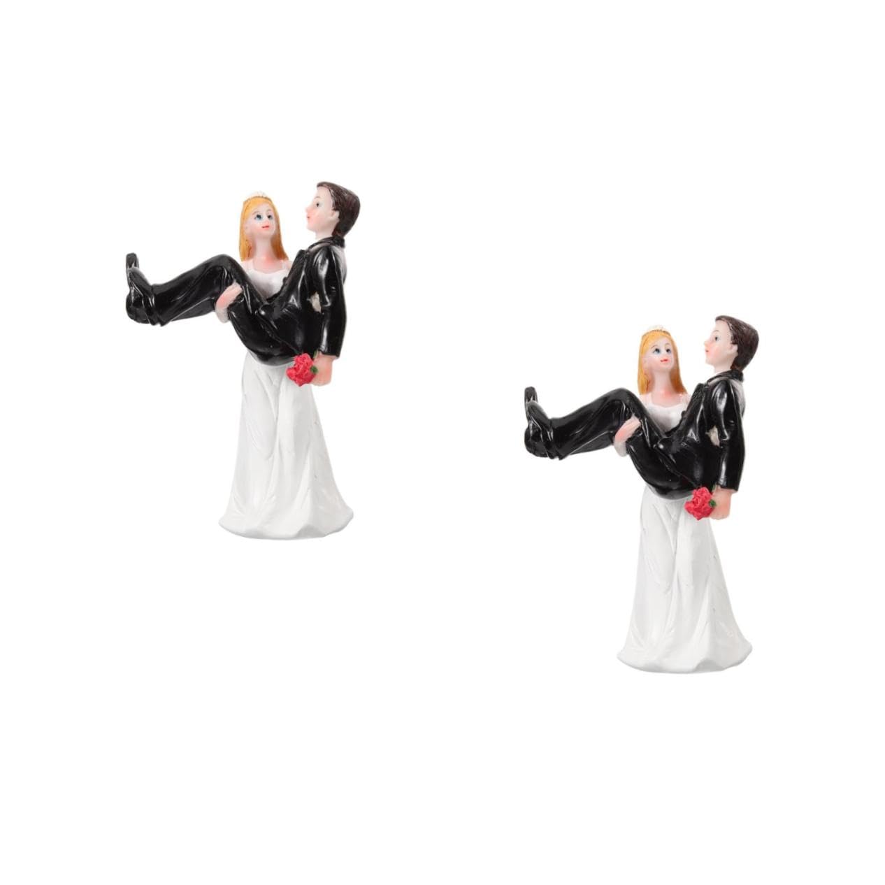 2stücke Brautpaar Statue Aus Resin Hochzeitsfigur Für Torten Romantische Deko Für Besonderen Tag Stilvolles Hochzeitspaar Ornament Hochzeitsaccessoires Zur Feier