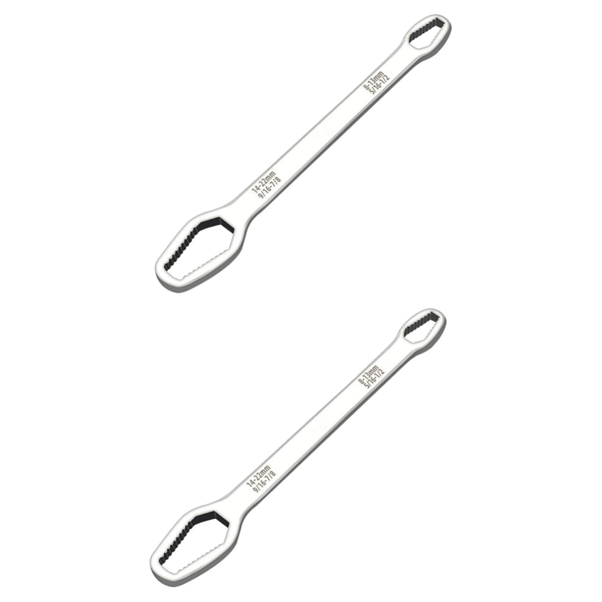 Angoily2pcs Double-Ended Wrench Versatile Spanner for Home Maintenance Construction and Repairs Ergonomic Grip Design for Comfort and Reduced Fatigue Craftsmanship and Stylish Appearance