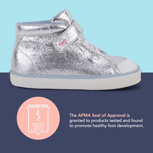 See Kai Run Basics - Drew - High Top Sneaker for Kids, Silver, Toddler 7 by See Kai Run - Used condition - Image 4