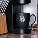 Rico Industries NCAA James Madison Dukes Main 15oz Laser Engraved Matte Black Ceramic Bistro Mug - For Hot or Cold Drinks