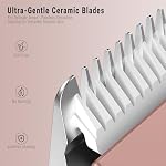 2-in-1 Bikini Trimmer for Women, Bikini Shaver with Dual Heads, Body and Facial Hair Removal, Rechargeable Cordless Electric Razors for Face Chin Pubic Underarm Legs, IPX7 Waterproof, Pink - Image 3