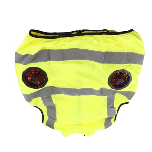 Chaleco de refrigeración con ventilador recargable de poliéster ligero 5V con rayas reflectantes 5