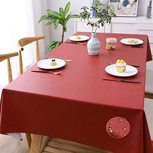 テーブルクロス PVC製 食卓カバー防水 防油 耐用 耐熱 防塵 無地 長方形 テーブルカバー 通気性 肌触り良い おしゃれ 撥水加工 ずれにくい 北欧 テーブルマット 汚れ防止 厚手 防カビインテリア キッチン ダイニング リビング パーティー 家庭用