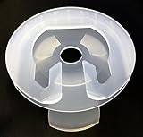 Outdoor Wine Glass Stemware Drink Holder For Boats, RVs, Hot Tubs, Home Theater, Golf Carts, Limos. Made in USA. (1, Clear)