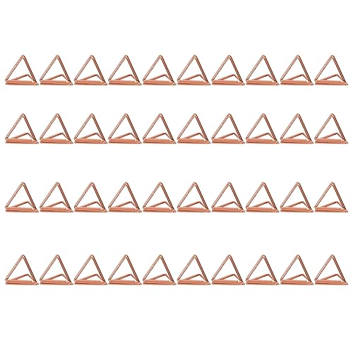 Laikoutd Portatarjetas de mesa con nombre para recepción de boda, paquete de 50 soportes firmes en forma de triángulo, soporte suave para tarjetas de mesa de boda