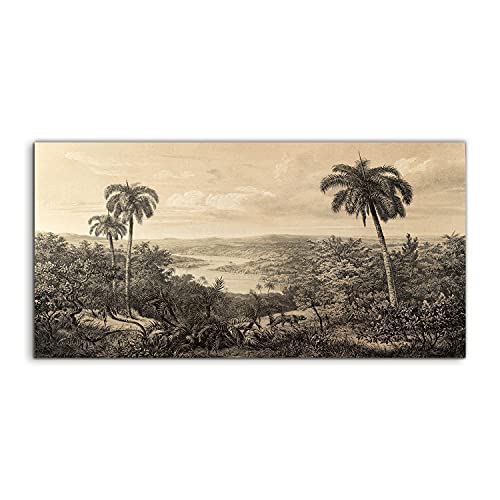 Art murale salon acrylique 120x60 cm paysage nature Coloray