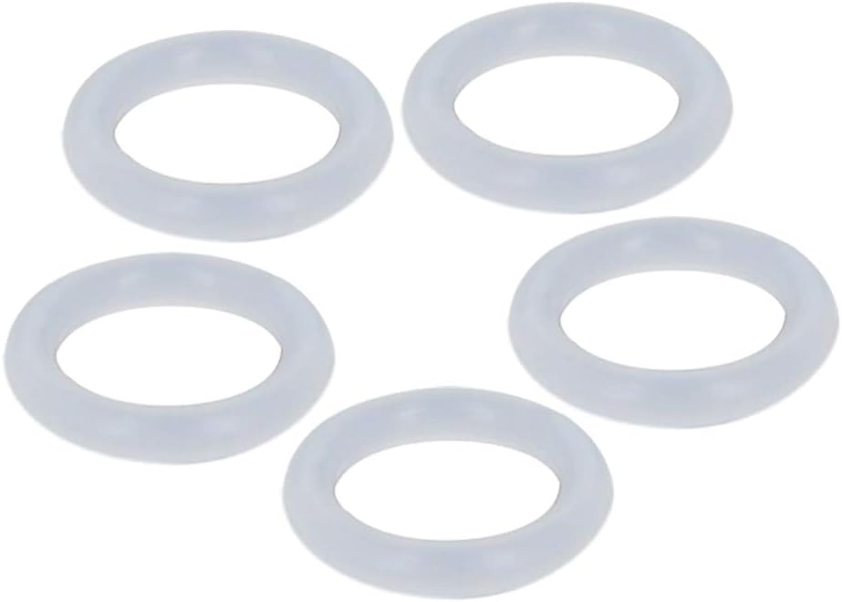 Othmro 価格 交渉 送料無料 シリコンoリング 内径8mm 外径12mm 幅2mm 5個入り シリコンガスケット 白い 絶縁ワッシャー ラットワッシャー 耐油性 スペーサー ワッシャーファスナ