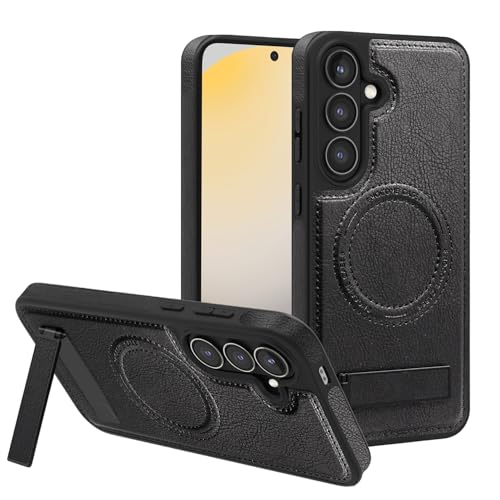 Image of Lunivop for Samsung Galaxy S24 FE Case 6.7 inch PU Leather Black
