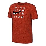 Nike Herren T-Shirt Laufshirt Dri-FIT T-Shirt, Farbe:Rot, Artikel:-633 Picante red, Größe:L