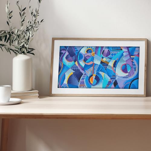 Image of DIAMOND DOTZ Blue Moods Diamond Painting Kits for Adults - Diamond Art Kits a Relaxing Creative Craft Kit with Dotz Gems 18.5x10.6