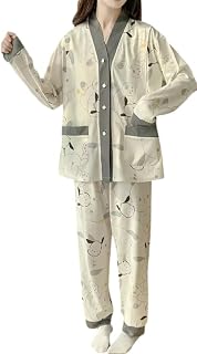 Celary Korean Style Women’s Night Suit|| Cute Printed Pajama Set with Long Sleeve Top & Pants|| Cotton Loungewear||Winter ... Price In India