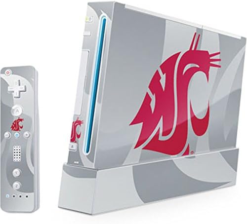 Skinit Decal Gaming Skin Compatible with Wii (Includes 1 Controller) - Officially Licensed College Washington State Cougars Design