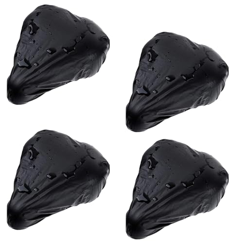 Housse Selle Velo Impermeable, 4 Pieces Protections De Siege De Bicyclette Contre La Pluie Et La Poussiere, Taille Universelle Pour Velo Enfant Et Adulte,...