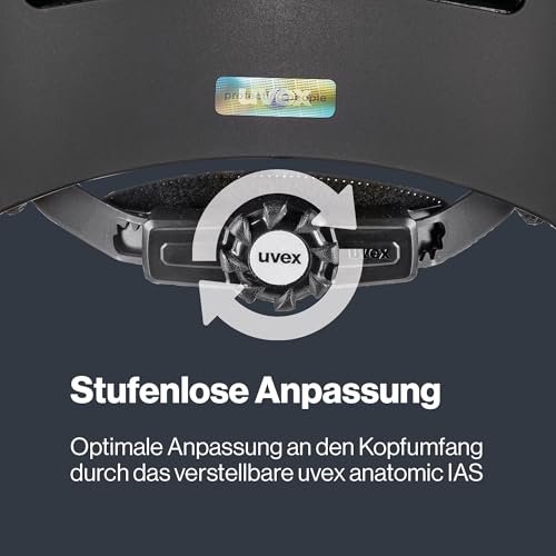 uvex Kid 3 cc Kinderfahrradhelm, Black matt, 55-58 cm – Ansicht 6