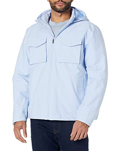 Amazon Aware Men's Regular-Fit Water Repellant Insulated Rain Jacket (Available In Tall), Light Blue, Large Tall #TOP4