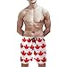 GJMISHGV Canada Canadian Flag Beach Short Mens Shorts Pants Fashion Board Shorts Loose Clothes for Home Running with Drawstring White