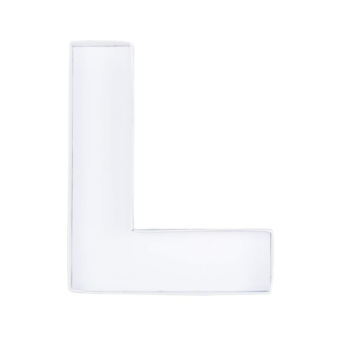 WENPACK 8" Small Fillable Cardboard Letter Shaped Paper Mache Cutouts Candy Tray Food Container(L)