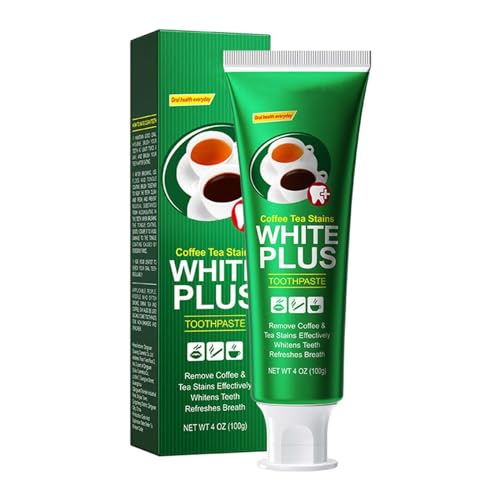 Tea Stain Remover Whitening Toothpaste,Smokers Toothpaste,Denture Toothpaste,Coffee Stain Remover for Teeth,Desensitizing Toothpaste,Travel Size Toothpaste,Remove Years of Stains (1PC, Green)