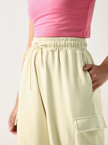 Image of Bewakoof Women's Cotton Super Loose Fit Joggers|Bewakoof Air 1.0 | Track pants for woman | Lower for women | Multipurpose | Activewear | Utility Pockets | Lightweight & Flexible Elastic Waist | Casual Joggers | Loose Fit