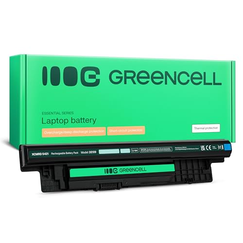 Green Cell Standard Serie MR90Y XCMRD Laptop Akku für Dell Inspiron 15 3521 3531 3537 3541 3542 3543/15R 5521 5537/17 3721 3737 5748 5749/17R 5721 5737 (4 Zellen, 2200 mAh, 14.4-14.8V, Schwarz)