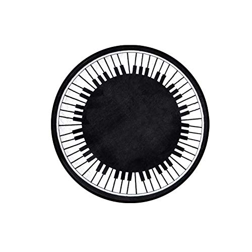 Tapis de chaise d'ordinateur rond pour bureau et salon MU
